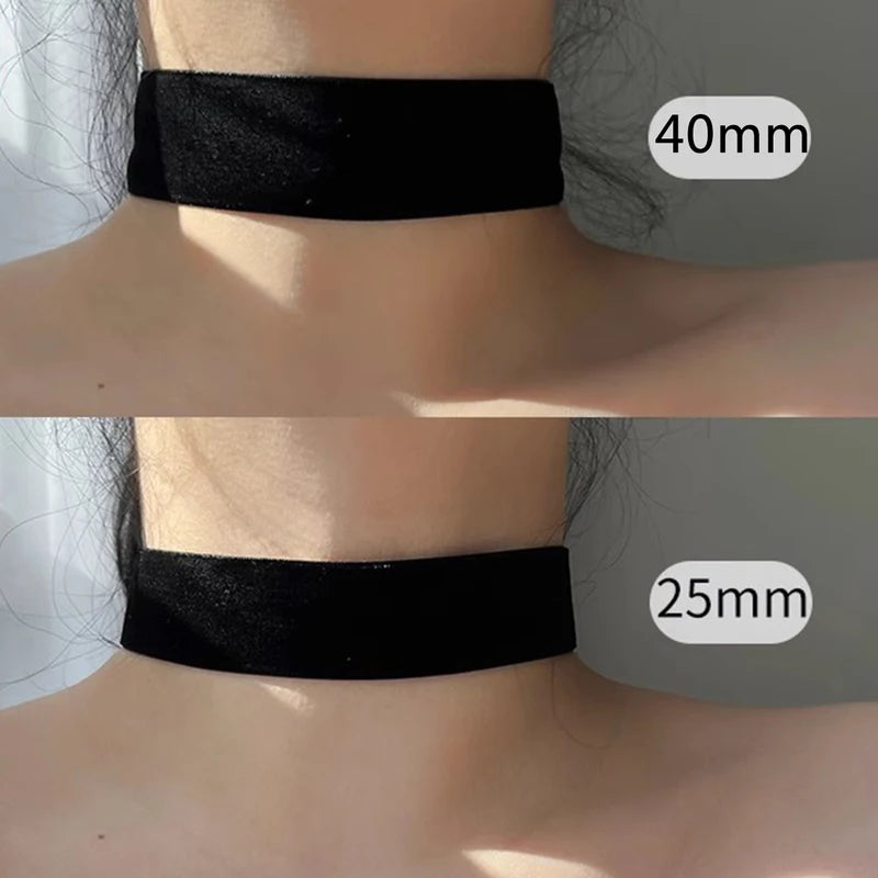 Velvet Choker Necklace Gothic Vintage Girl Women Black Fashion Jewelry