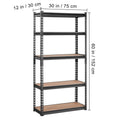 Heavy Duty 5-Tier Metal Storage Shelving Unit - Adjustable Garage & Warehouse Rack 2000LBS Capacity