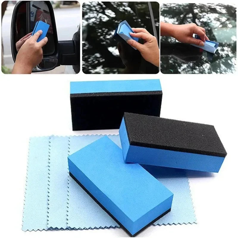 Car Ceramic Coating Applicator Pads Set - Nano Wax & Polishing Sponge Kit