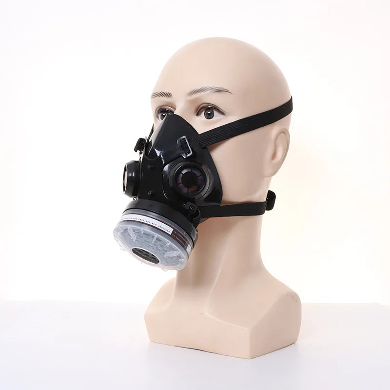 Half Face Gas Mask Respirator for Chemical, Painting, Welding & Pesticide Safety