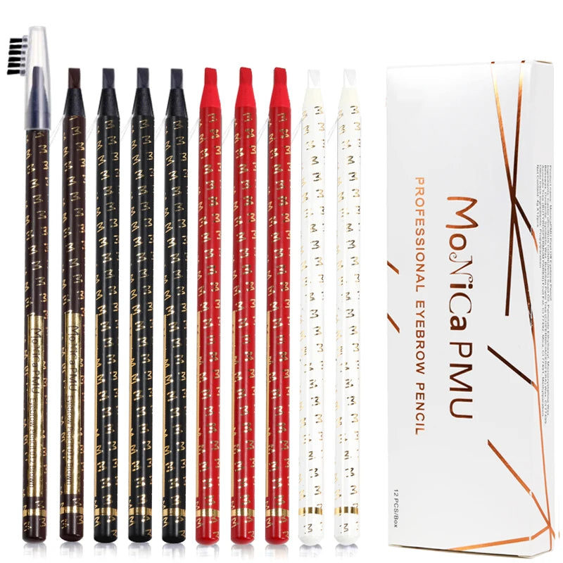 Waterproof Microblading Eyebrow Pen - Long-Lasting Eye & Lip Makeup Supplies