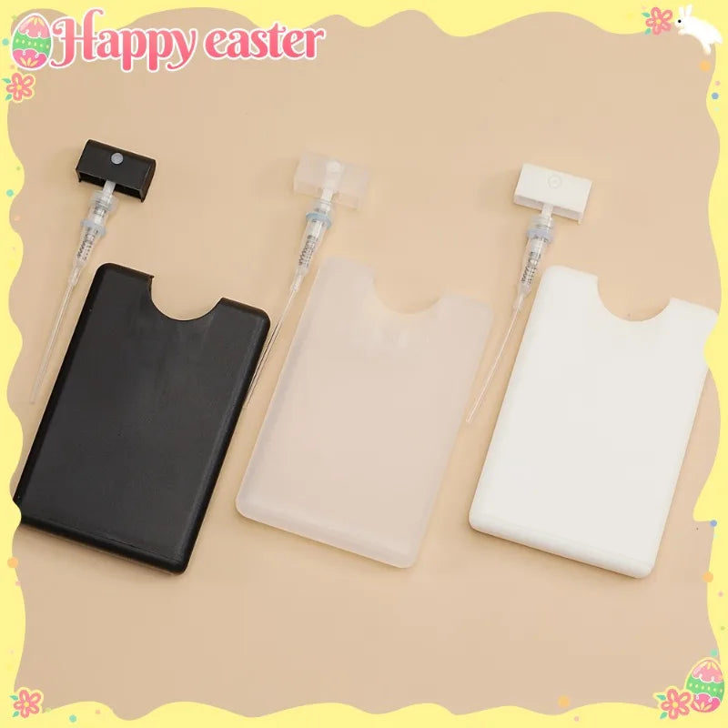 5PCS Card-Shaped Fine Mist Spray Bottles - Portable Travel Perfume Atomizers