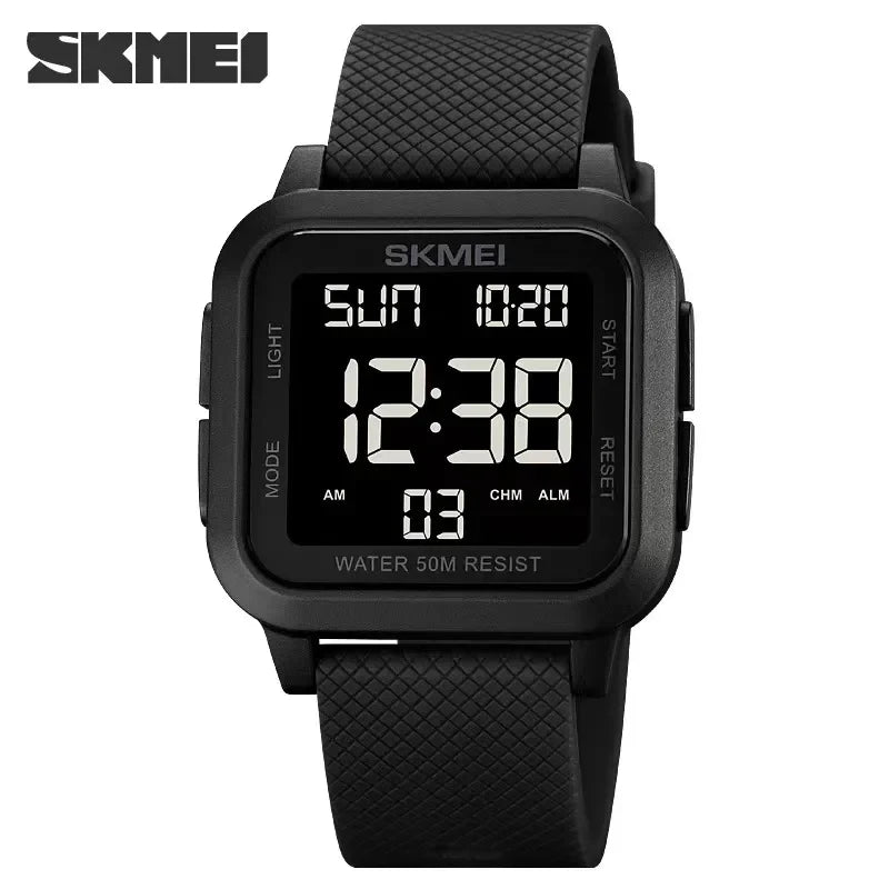 Digital Sport Wristwatch Men Waterproof Shockproof Alarm Countdown Military Watch
