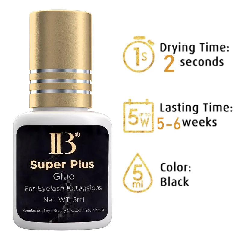 Eyelash Extension Adhesive Glue - Fast Drying Black 5ml for Professional Use