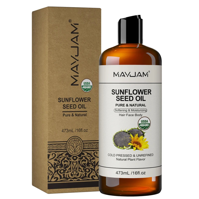 Organic Coconut & Argan Oil for Skin Hair Face Body Moisturizer 473ml