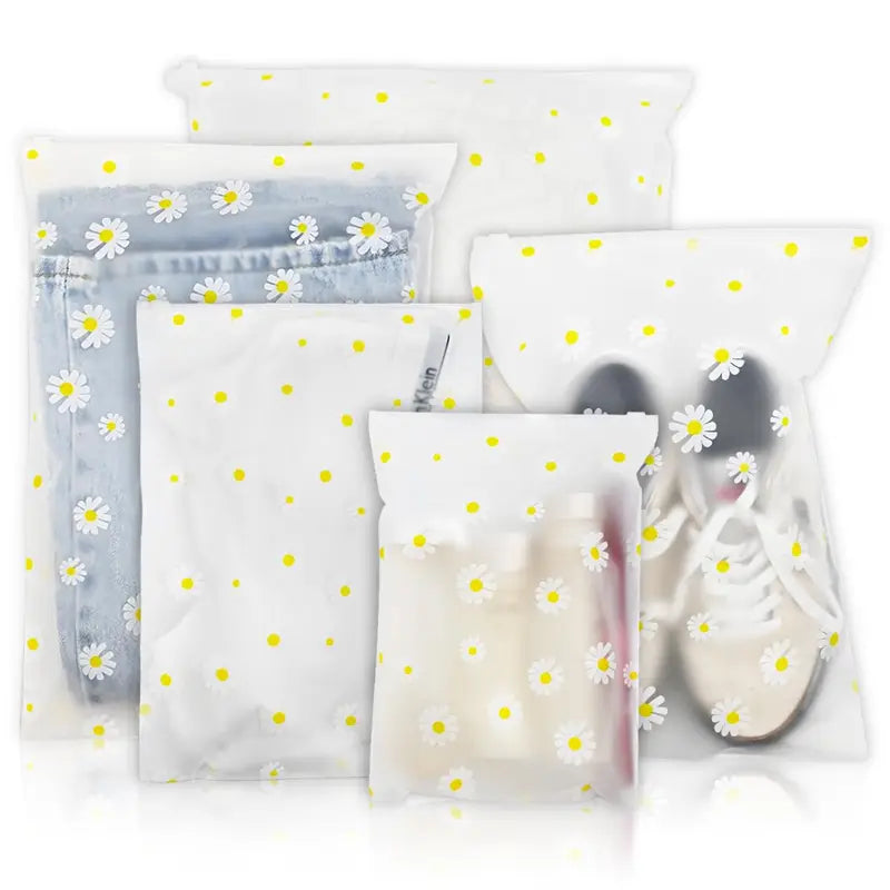 Reusable Clear Travel Storage Bags Set for Clothes and Accessories