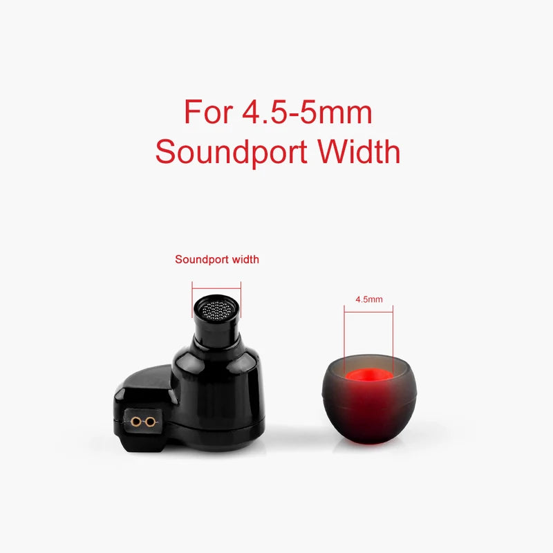 6 Pairs Earphone Ear Tips Foam Earplugs Ear Cushions for Wired In-Ear Headphones