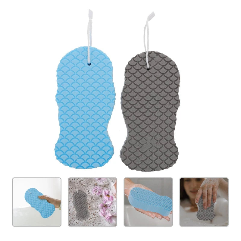 Exfoliating Bath Sponge Body Scrubber - Soft Shower Loofah for Skin Cleansing