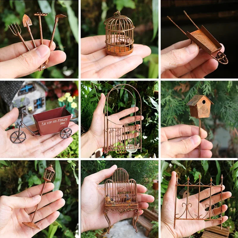 Mini Fairy Garden Figurines Resin Fairy Statue Set for Outdoor & Indoor Decor