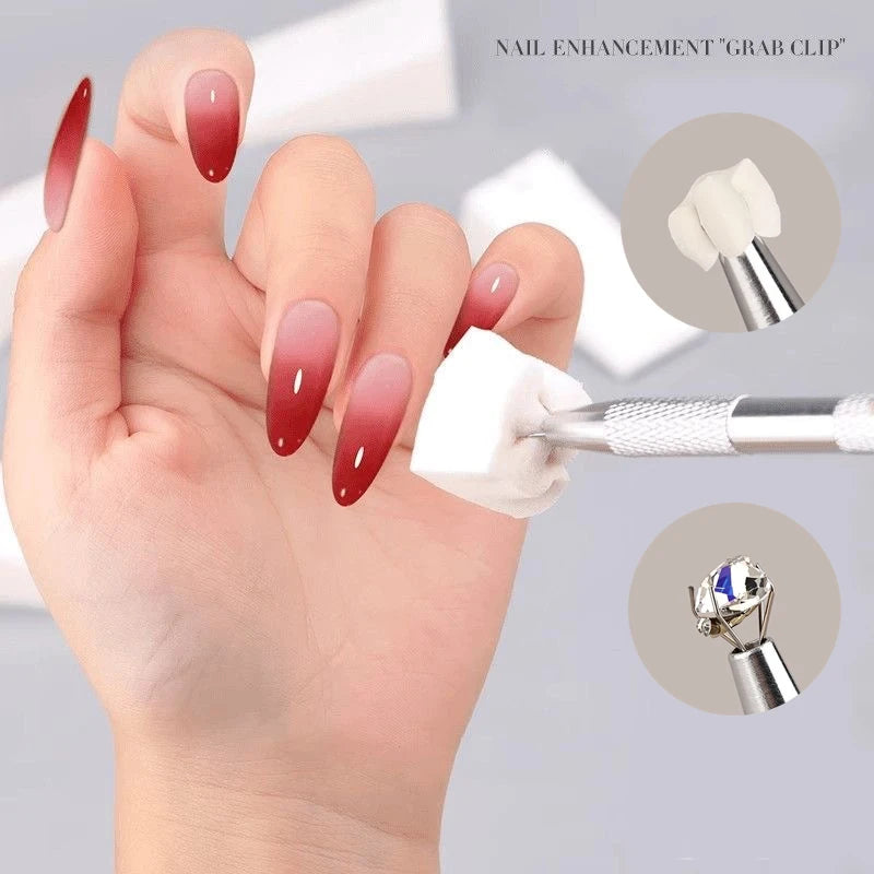 Mini Square Nail Art Sponge Set with 4 Claws Nail Gradient Brush for Manicure & Nail Design