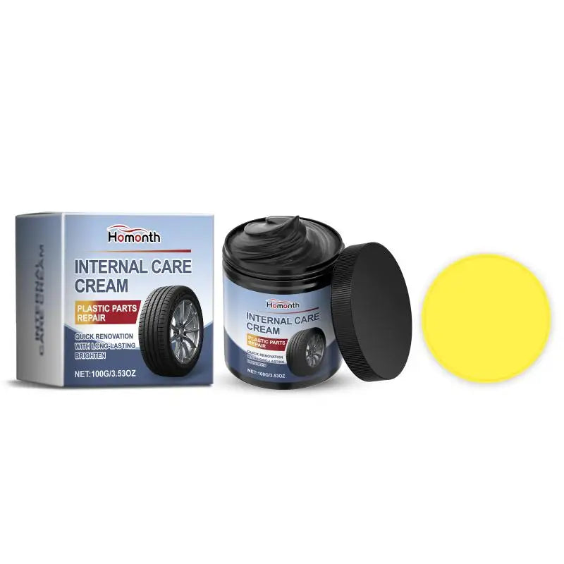 Car Tire Shine Wax - High Gloss Black Finish, Restores & Protects