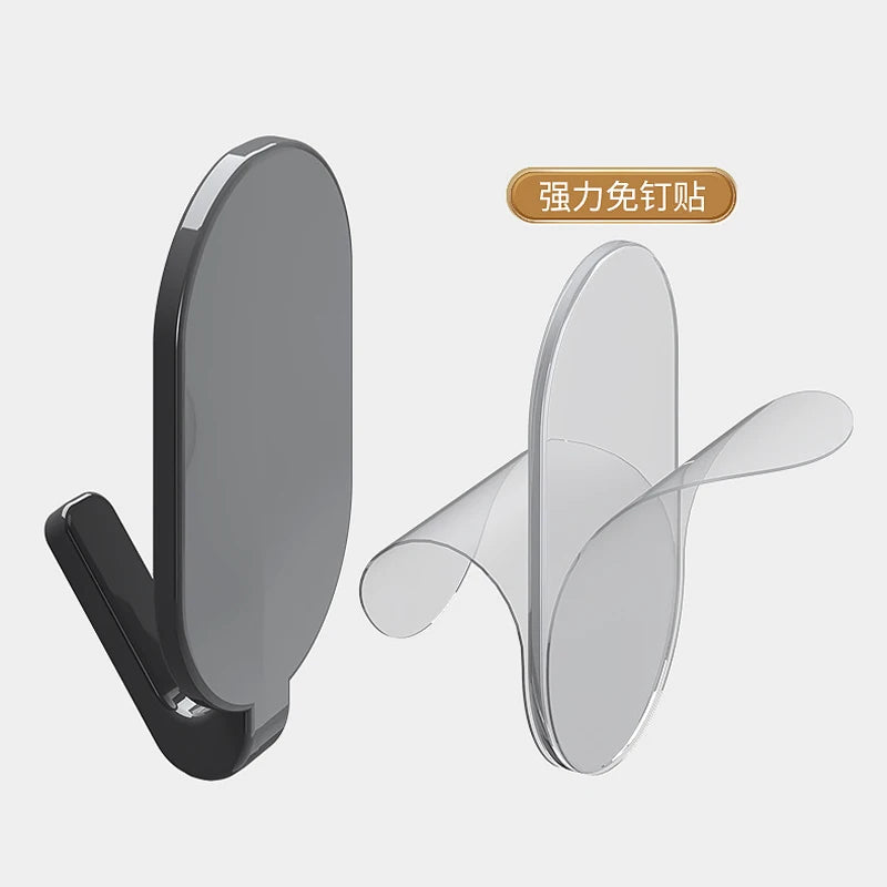 Self-Adhesive Wall Hooks Set - Heavy Duty Key Coat Towel Hanger for Bathroom & Kitchen