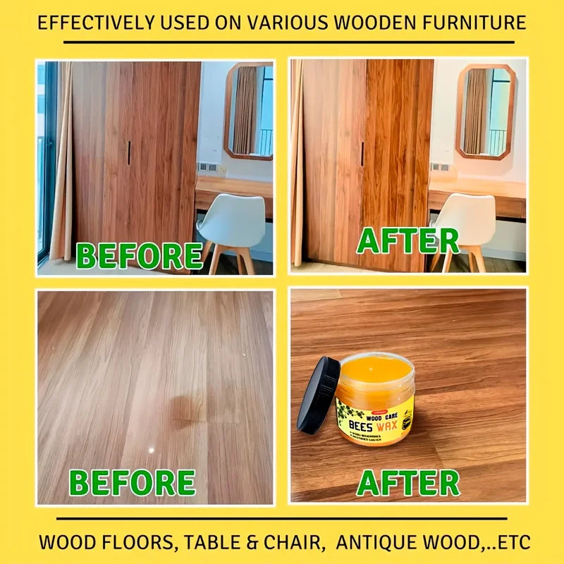 Beeswax Wood Polish Paste - Natural Surface Conditioner & Protectant