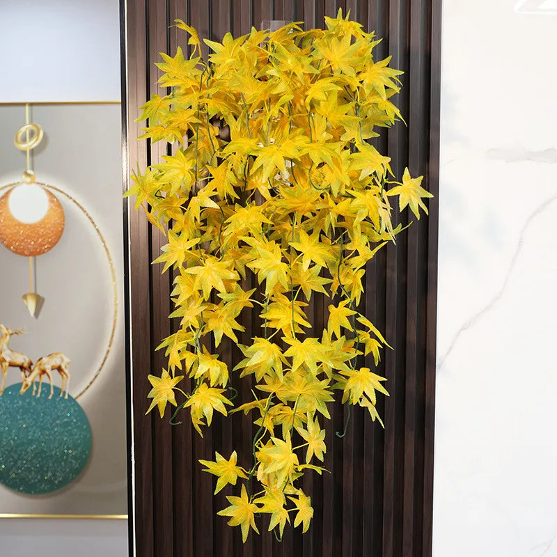 Artificial Maple Leaf Wall Hanging - Fall Decor for Wedding, Halloween, Christmas, Home
