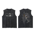 Anime Demon Slayer Tank Tops for Men Women Sleeveless Shirt Summer Oversized Gym Vest