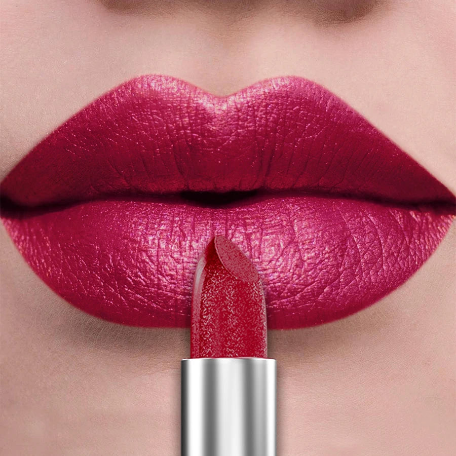 Bold & Intense Glitter Metallic Lipstick - Long Lasting Lip Makeup
