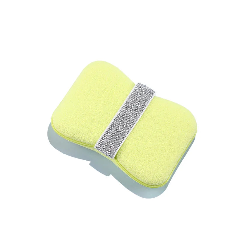 Bath Cleansing Foam Sponge Bag Set - Exfoliating Loofah Pouch for Body