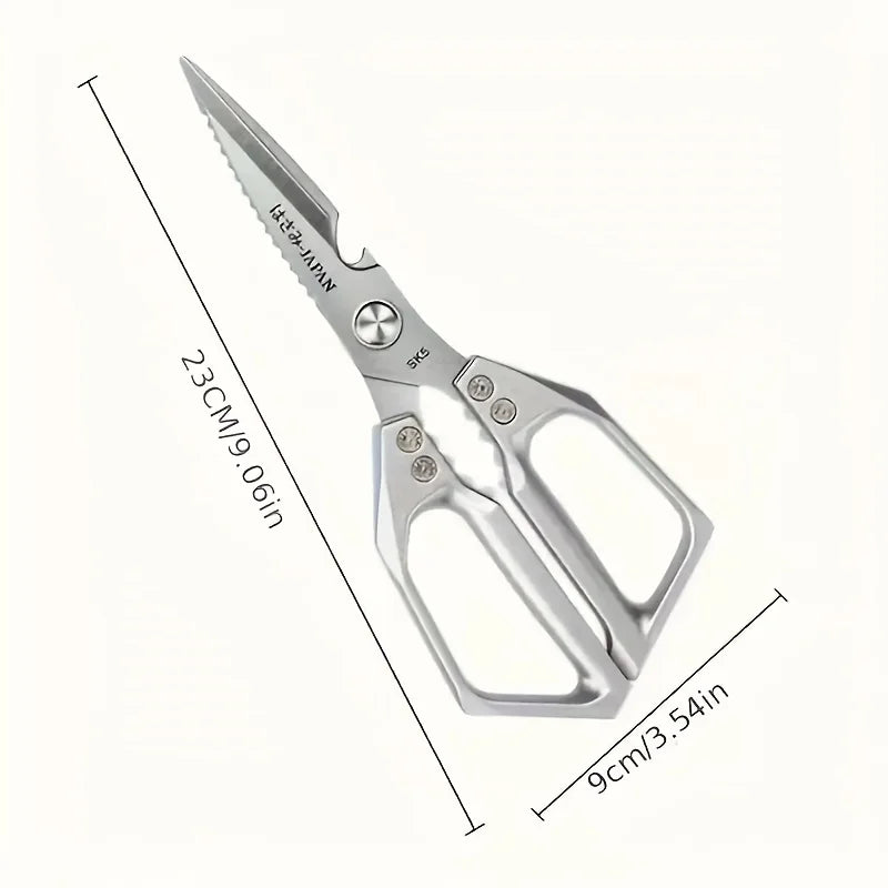 Stainless Steel Kitchen Shears for Meat Fish & Poultry - Lightweight & Durable