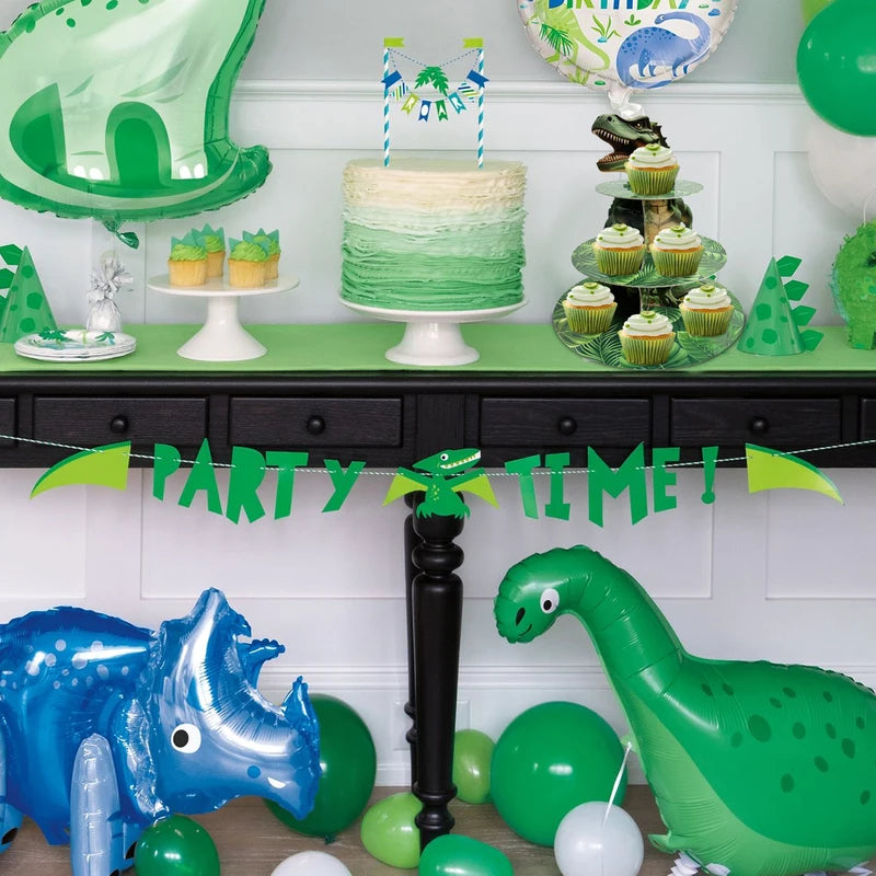3-Tier Dinosaur Cupcake Stand Kids Party Decor Dino Dessert Tower