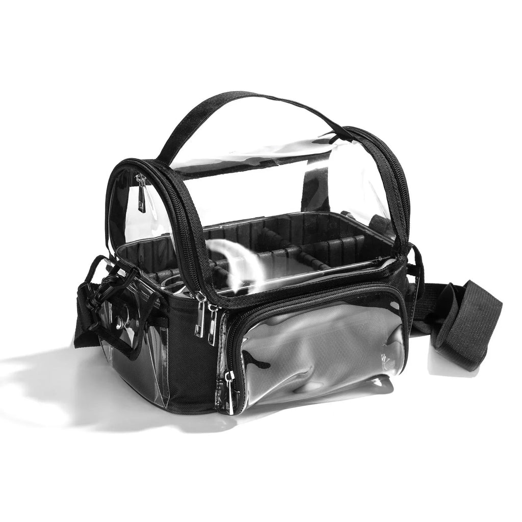 Travel Makeup Brush Organizer Backpack Waterproof Cosmetic Bag with Divider