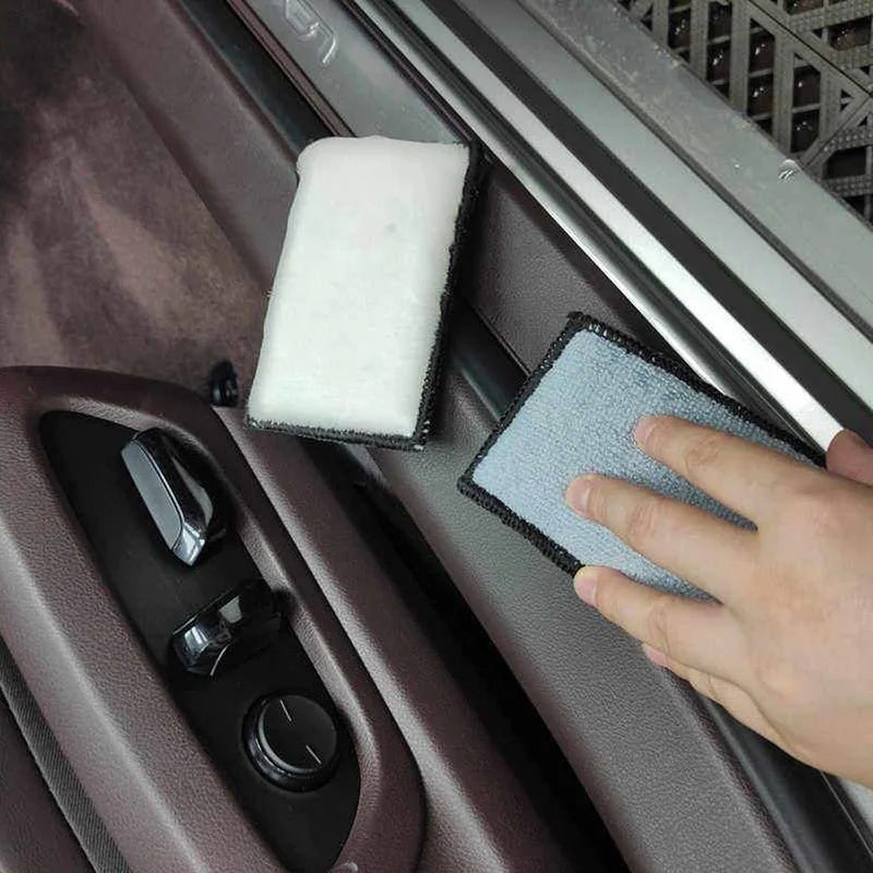 Microfiber Car Cleaning Sponge Double-Sided Soft Wash Cloth for Interior & Exterior Care