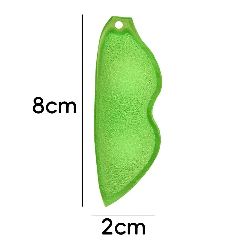 Reusable Pea-Shaped Cleaning Sponge for Bottles Cups & Glassware