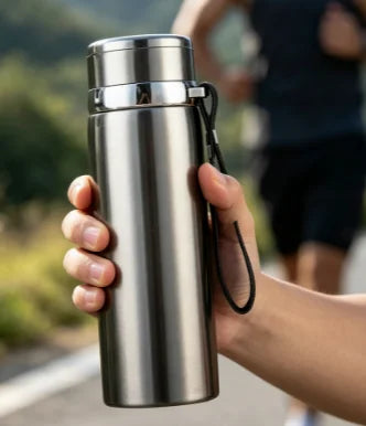Insulated Double-Walled Stainless Steel Water Bottle - Leak-Proof Vacuum Flask for Coffee & Tea