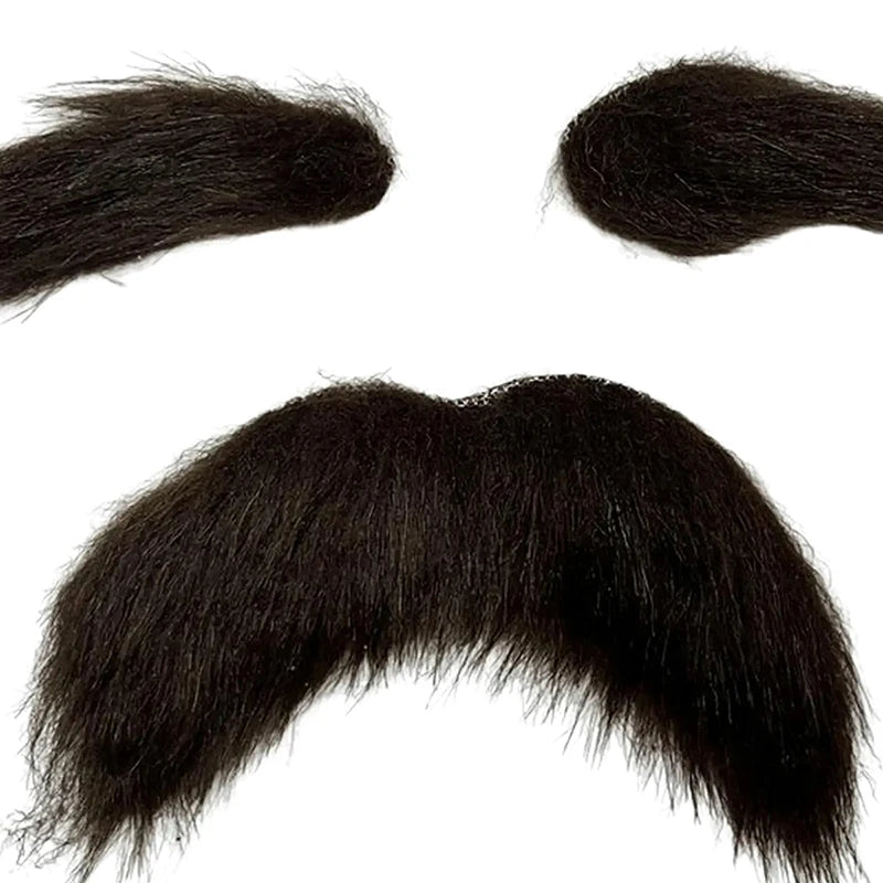 Fake Facial Hair Set for Cosplay Halloween Masquerade Costume - Multiple Colors