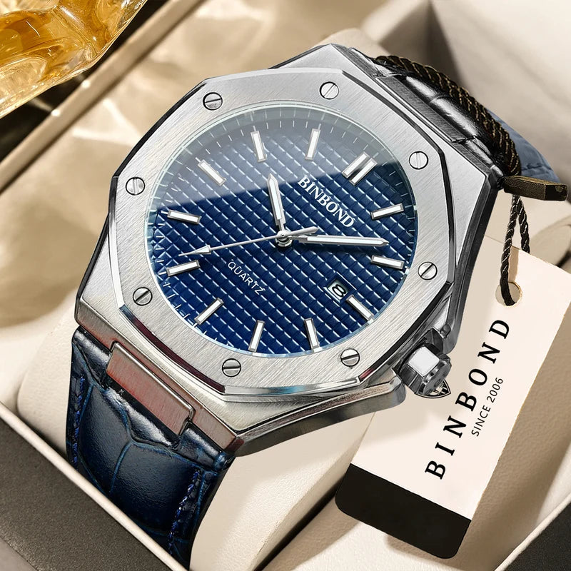 Men's Quartz Sports Watch Waterproof Luminous Auto Date Business Casual