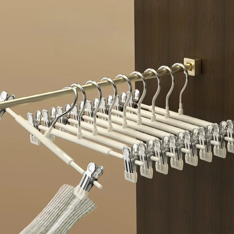 10pcs Anti Slip Plastic Drying Hangers for Clothes Home & Dorm Use