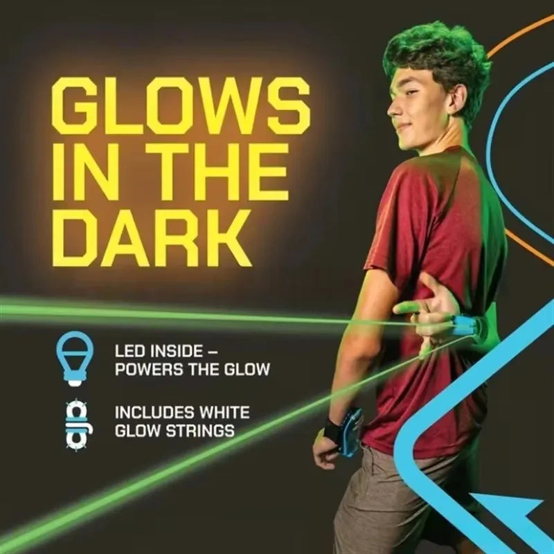 Electric Slingshot Rope Launcher Glow In The Dark Outdoor Stress Relief Toy for Adults