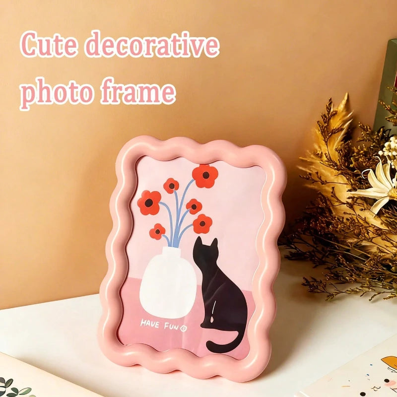 Cute Decorative Picture Frame for Wall or Desk Home Decor - Small Tabletop Art