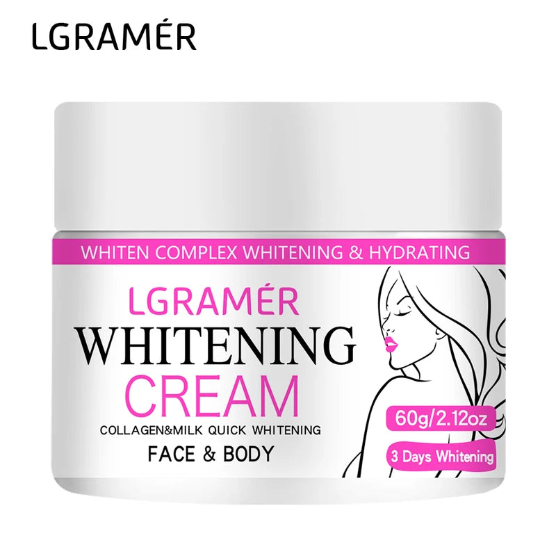 Whitening Face & Body Cream for Dark Spots Lightening Moisturizer