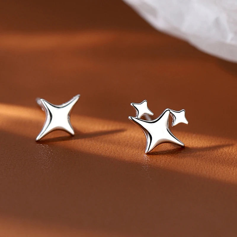 Mini Star Stud Earrings for Women Girls Jewelry Cute Small Ear Accessories
