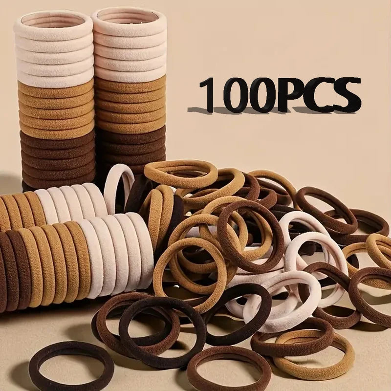 High Elasticity Ponytail Holders - Durable Hair Ties for Women, 10 Pack