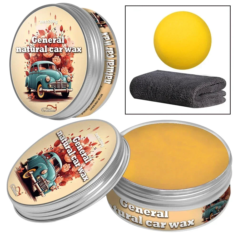 Carnauba Paste Car Wax for Auto Paint Protection High Gloss Shine Hydrophobic Coating