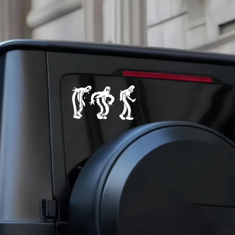 Dancing Ghost Car Sticker Vinyl Decal for Auto Window Bumper Waterproof Vehicle Decor