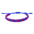Multicolor Woven Friendship Bracelets - Ethnic Boho Braided String Jewelry