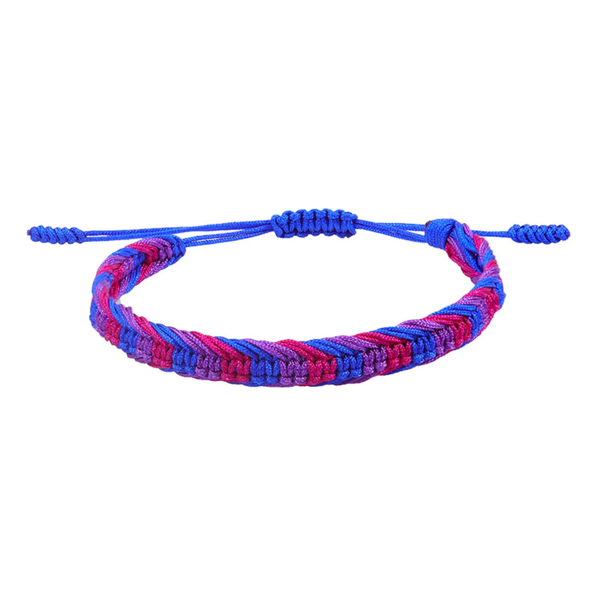 Multicolor Woven Friendship Bracelets - Ethnic Boho Braided String Jewelry
