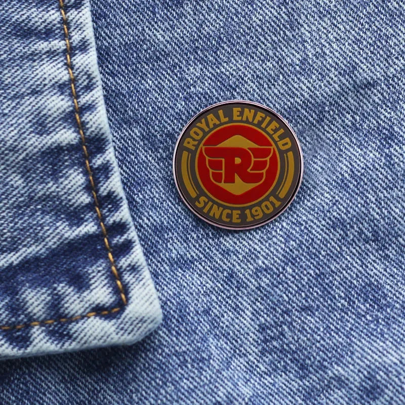 Retro Logo Badge Enamel Pin Button - Cute Badge Land