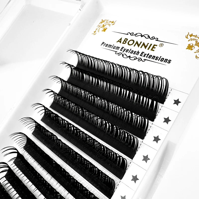 Premade Spike False Eyelashes - Wet Lashes Extensions with Mix Length & Curl Options