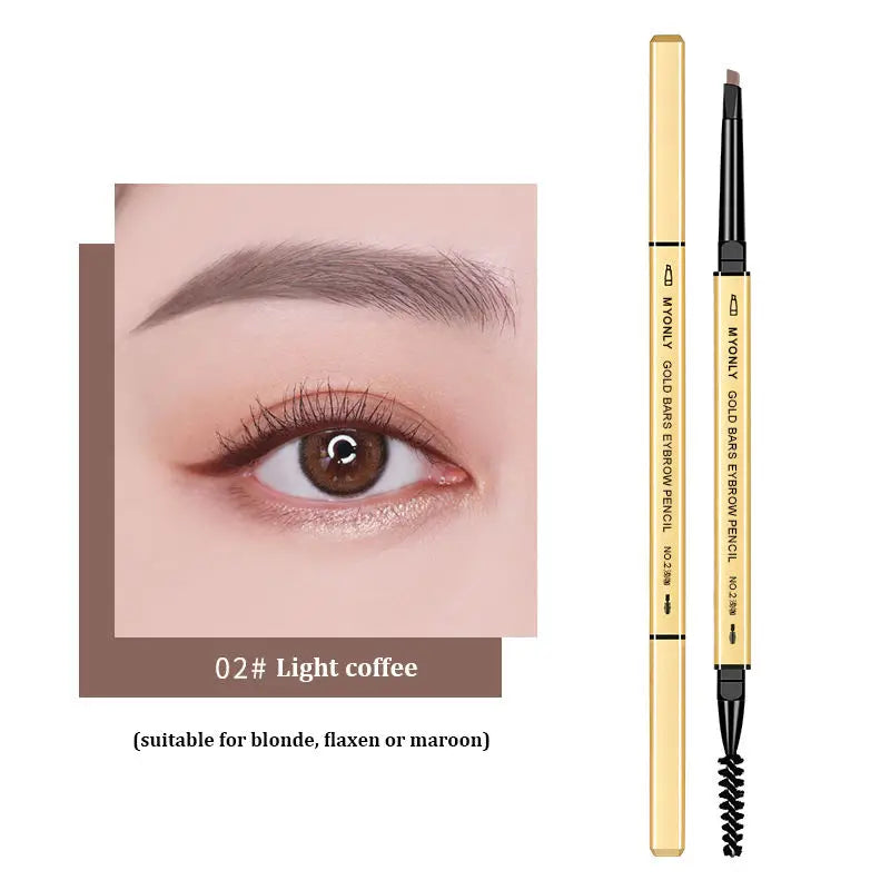 Waterproof Double Head Eyebrow Pencil with Spoolie - Long-Lasting Cosmetics for Women