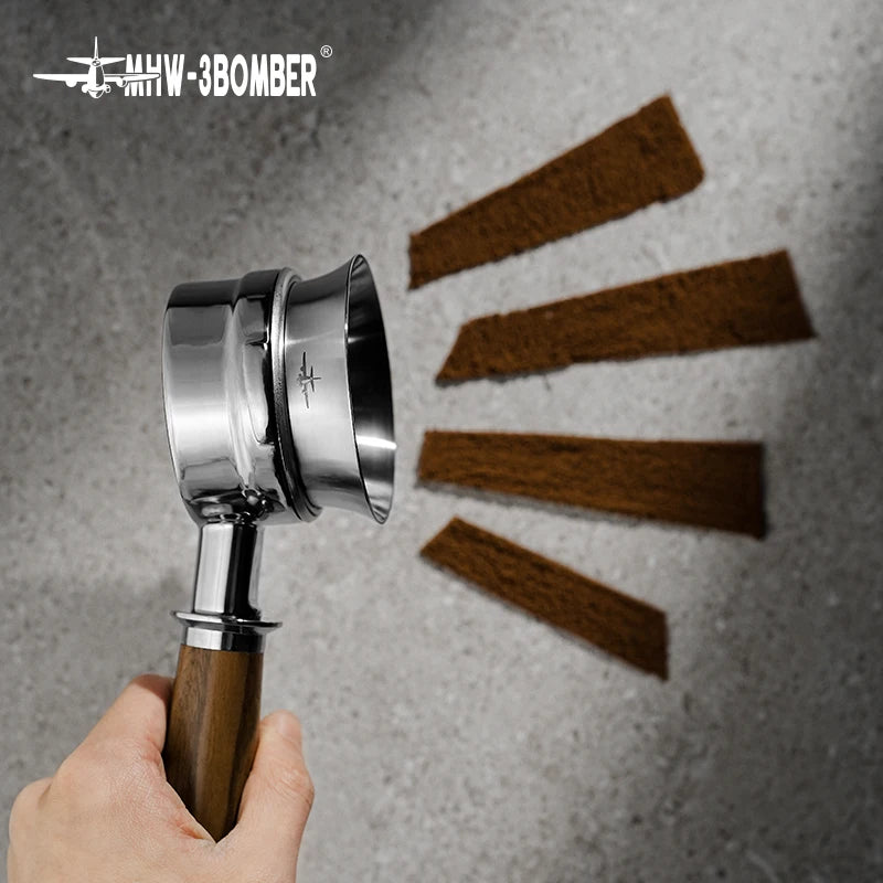 Coffee Dosing Funnel for 51-58mm Portafilters, Stainless Steel Barista Tool