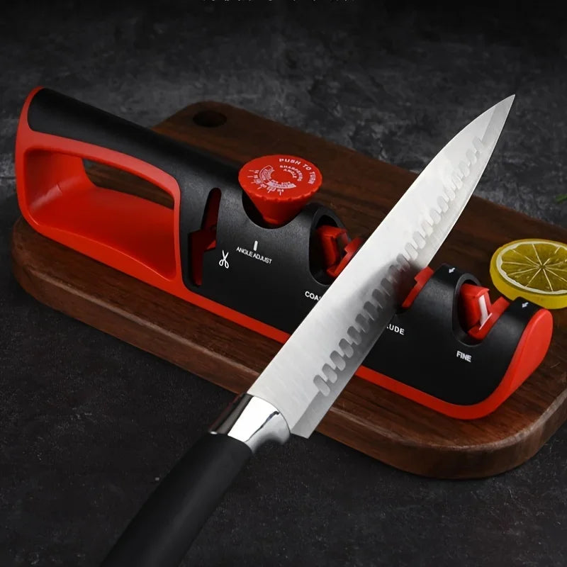 Kitchen Knife Sharpener with Adjustable Angle & Grinding Machine - Professional Whetstone