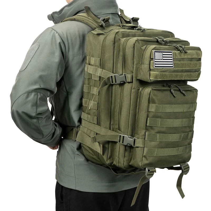 45L Large Capacity Tactical Hiking Backpack for Camping and Outdoor Adventures