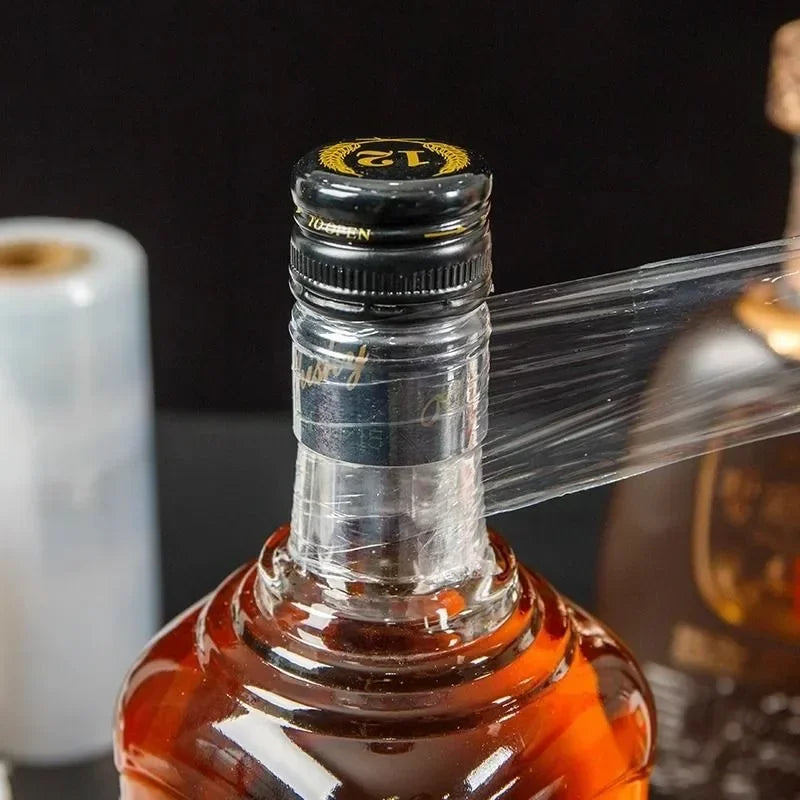 Leak-Proof Stretchable Wine Bottle Seal for Secure Storage - Anti-Evaporation, Anti-Aging Film