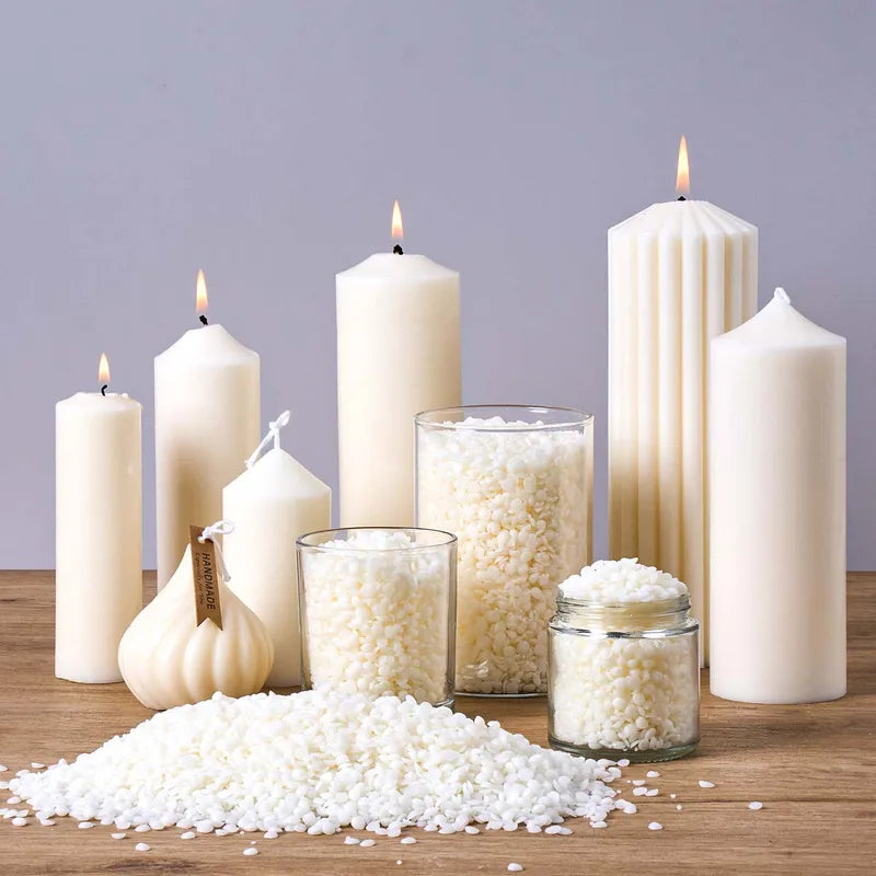 Natural Soy Wax Particles for Candle Making - DIY Aromatherapy Candle Material - Multiple Colors