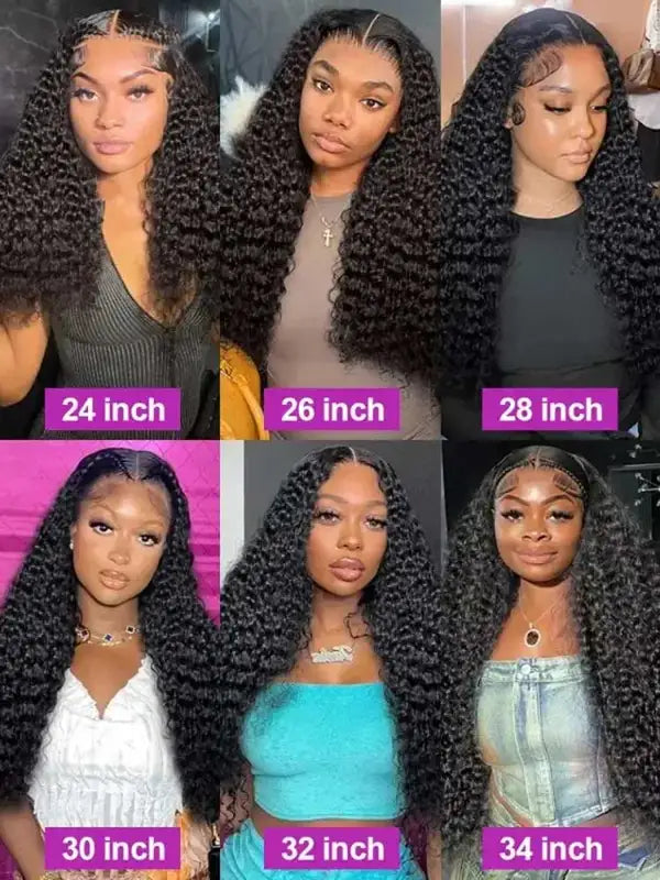 250% Density Lace Front Wig 13x6 Transparent HD Jerry Curly Human Hair