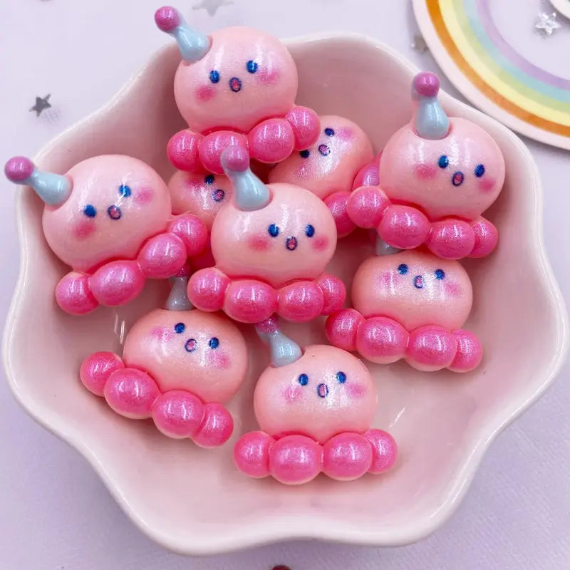 12pcs Colorful Resin Ocean Animal Figurines for Scrapbooking & Crafts