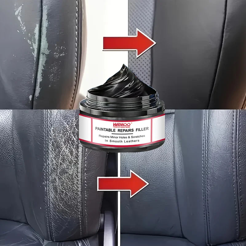 All-in-One Car Scratch Remover Wax & Tire Protectant - Gloss Finish & Yellowing Repair